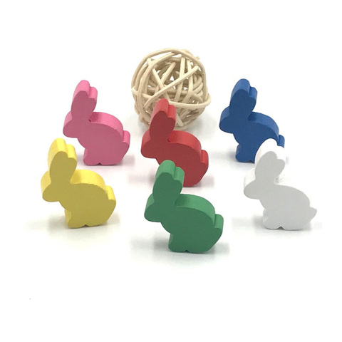 6 Pcs/Set DIY Rabbit Chess Pieces AccessoriesWood Games ► Photo 1/6