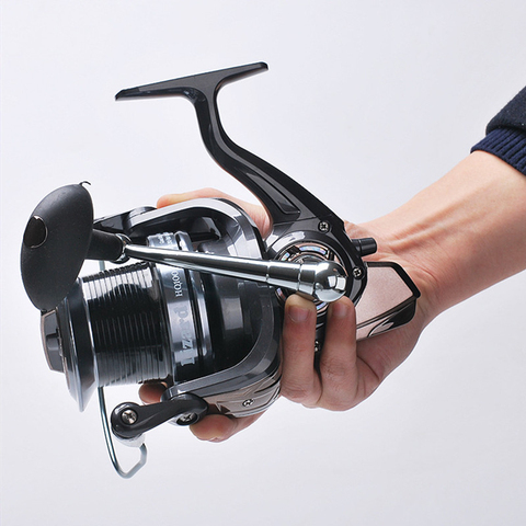 Full Metal Fishing Reel Bait Spinning Big Fish Carp Sea Boat Saltwater Trolling Feeder Coil Jigging Long Spool 10000 Surfcasting ► Photo 1/6