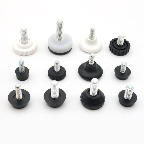10pcs! Height Adjustable Leveling Chair Leg Feet Furniture Mat Screw-in Base Sofa Bed Cabinet Table Floor Protector M10 M8 M6 ► Photo 1/6