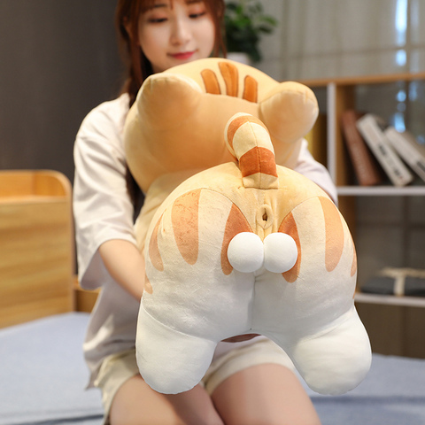 40-100cm big size Butt Cat Pillow Cute Animal Stuffed Plush Toy Doll for Kids Lovely Soft Sleep Pillow Gift for Girl ► Photo 1/6
