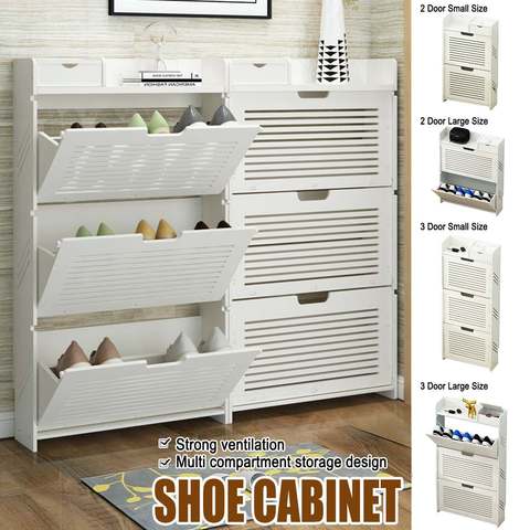 Shoe Rack Large Size Living Room Dustproof Cabinet Organizer Holder Stand 2 Door Type Shoes Shelf For Shoes Boots Slippers ► Photo 1/1