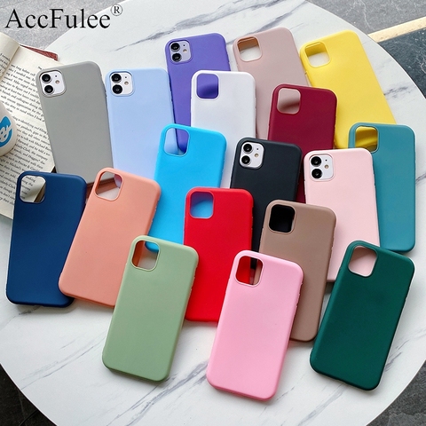 Cute Matte Solid Candy Phone Case For Oneplus 8T Nord N10 N100 8 7 Pro 7T 6 6T 5 5T One Plus 3 3T Simple Silicone TPU Case ► Photo 1/5