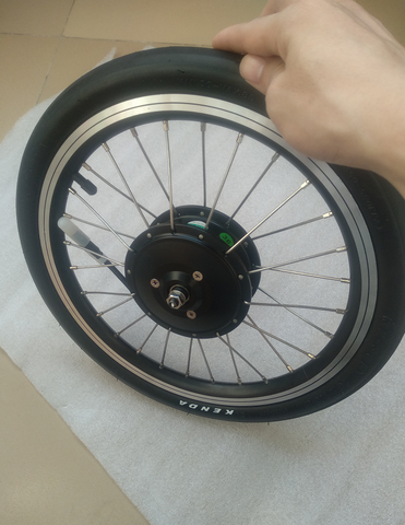 Brompton 36V  250W  ebike kit Electric bike conversion kit motor wheel AKM brand AKM-Q74SX freehub ► Photo 1/5