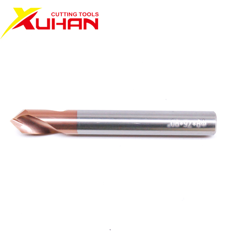 1PC HRC55 3MM 4MM 5MM 6MM 8MM 10MM 90 Degree Spot Drill Bit for Machining Hole Drill Chamfering Tools Tungsten Carbide Steel ► Photo 1/4