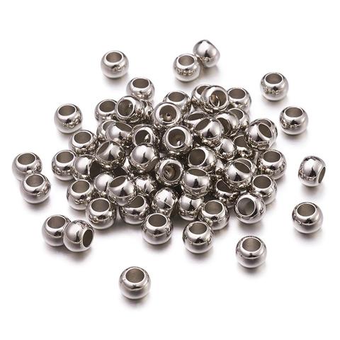 200pcs Flat Round CCB Plastic Spacer Beads Large Hole Scarf Beads  for jewelry making DIY accessories 5x7mm hole: 4mm F75 ► Photo 1/6
