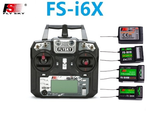 Flysky FS-i6X 10CH 2.4GHz AFHDS RC I6X Transmitter With FS-iA6B FS-iA10B FS-X6B FS-A8S Receiver for RC Helicopter Boat Drone ► Photo 1/6