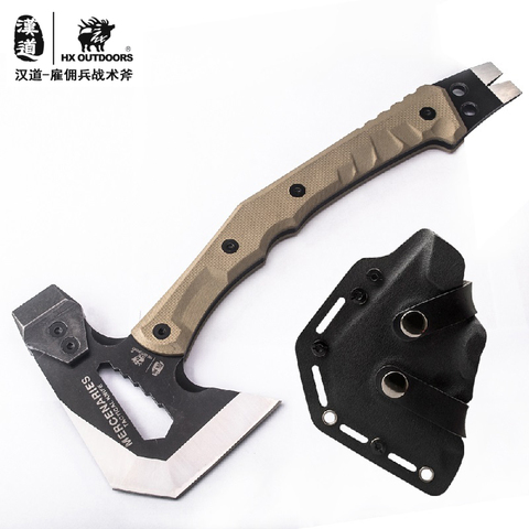 HX Tactical Engineer Axe Rescue Axe Camp Artillery Fire Rescue Axe Hammer survival firefighter camping supplies axe tomahawk ► Photo 1/6