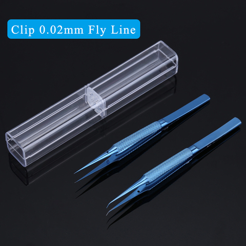 Titanium Alloy Precision Tweezers Clip 0.02mm Jump Line Tweezer for iPhone Motherboard Fly Line Fingerprint Repair Tools ► Photo 1/6