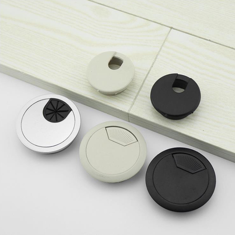 1Pcs Desk Wire Hole Cover Base Computer Grommet Table Cable Outlet Port Surface Line Box Furniture Hardwar ► Photo 1/5