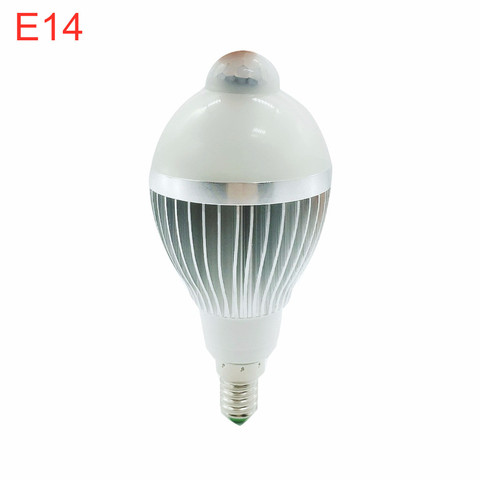 5W 7W 9W PIR LED Bulb AC85-265V E14 Motion Sensor LED Outdoor light Warm White/Cold Whtie PIR LED Bulb lamps lights ► Photo 1/5