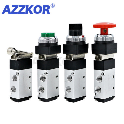 MSV-522 2 Position 5 Way Pneumatic Air Control Valve Mechanical Air Valve Hand Manual Valves ► Photo 1/6