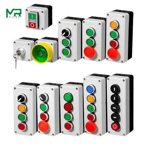 Button switch control box plastic hand-held self starting button waterproof box electrical industrial emergency stop switch i ► Photo 1/6