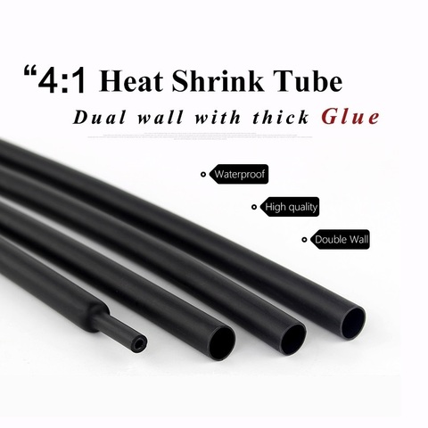 4:1 Heat Shrink Tube with Glue Adhesive Lined Dual Wall Tubing Sleeve Wrap Wire Cable kit 4mm 6mm 8mm 12mm 16mm 20mm 24mm 32mm ► Photo 1/3