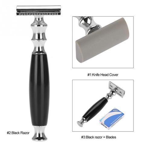 Adjustable Safety Razor Classic Shaving Mild Double Edge Straight Razor Mustache Shaving Blades Manual Machine for Shaving Gift ► Photo 1/6