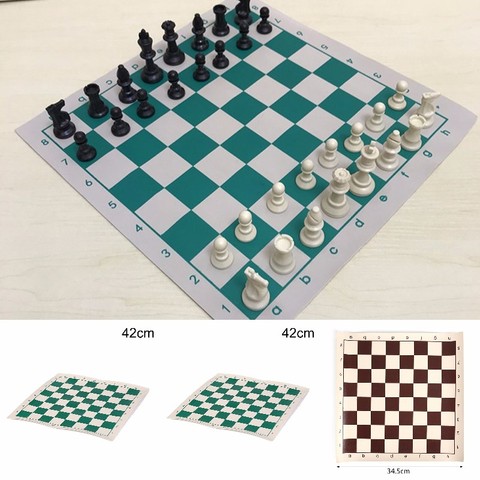 Vinyl Tournament Chess Board for Children's Educational Games Random Color Magnetic Board for Chess ► Photo 1/6