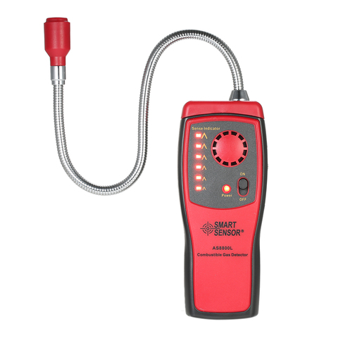 SMART SENSOR AS8800L Gas Analyzer Automotive Handheld Combustible Gas Detector Gas Leakage Location  Sound &Light Alarm ► Photo 1/6