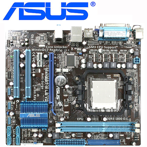 Socket AM3 Asus M4N68T-M LE V2 Motherboard 630A DDR3 16G Desktop Mainboard For Phenom II Athlon II Sempron uATX Systemboard Used ► Photo 1/6
