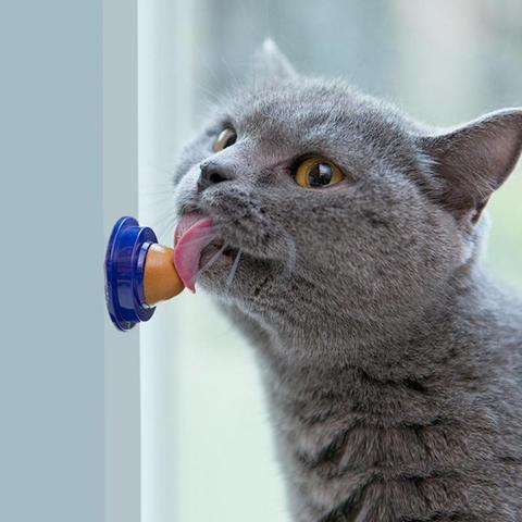 1PC Healthy Cat Snacks Catnip Sugar Candy Licking Nutrition Gel Energy Ball Toy for Cats Kittens Cat Product ► Photo 1/6