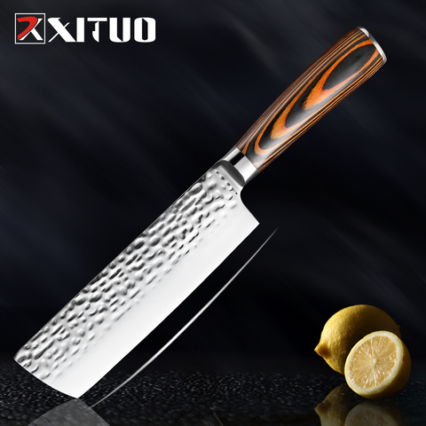 XITUO 4cr13 Stanless Steel Cleaver Knife Chef Knife Meat Fish Vegetable Fruit Knife Slicing Knife Kitchen Knife Cooking Tool ► Photo 1/6