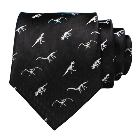 2022 New Design Animal Tie For Men Silk Woven Necktie Dinosaur Snail  Fox Flamingo Jacquard Fashion Party Wedding Gravata Ties ► Photo 1/6