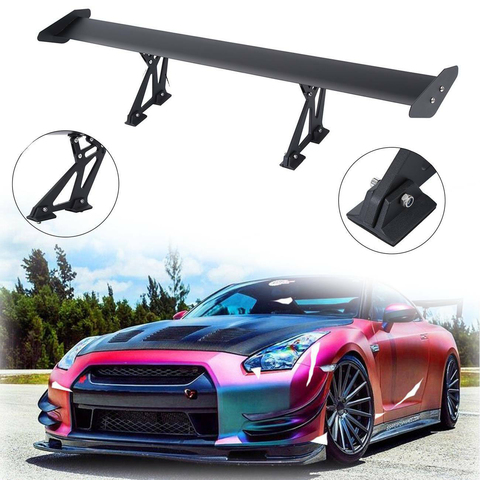 Samger 53'' 135cm 110cm Universal Car Spoiler Rear Tuning Car Sedan GT Wing Racing Spoiler Spoiler Trunk Cover Shipping Drilling ► Photo 1/6