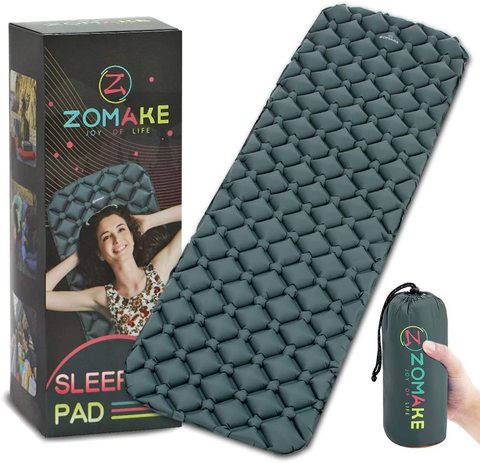 ZOMAKE Outdoor Camping pad Large Camping Sleeping Pad Inflatable Sleeping Mat for  Hiking Compact Camping Mat with Carrying Box ► Photo 1/6