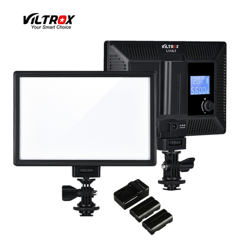 Viltrox L116T Portable LED Video Light Ultra-thin LCD Bi-Color Dimmable DSLR Studio mini Lamp Panel for YouTube show live Camera ► Photo 1/6