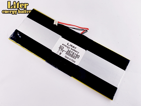 5 wire  connector 3575190 3.7V lithium polymer batteries 8000mah 3575200 tablet MID built-in battery ► Photo 1/5