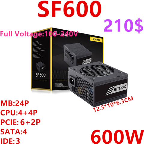 New PSU For Corsair Brand SFX RTX2080 570X Full Module 80plus Gold Silent Power Supply 600W/450W Power Supply SF600 SF450 ► Photo 1/6