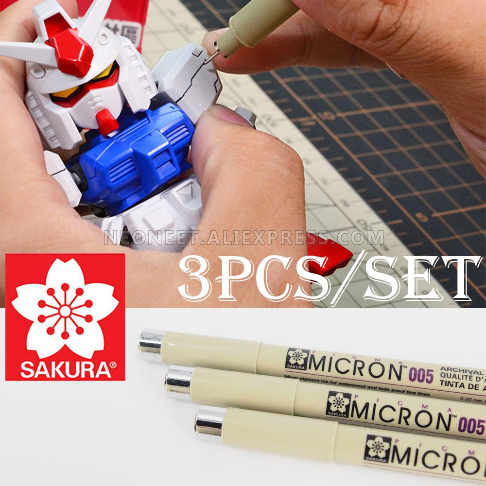 jas ontslaan Afspraak Price history & Review on 3X Sakura Pigma Micron 005 Black Pigment Ink 0.2  mm Line Gundam Fine Line Pen | AliExpress Seller - neoneet Store |  Alitools.io