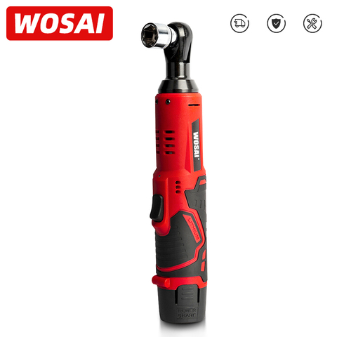 WOSAI 45NM Cordless Electric Wrench 12V 3/8 Ratchet Wrench set Angle Drill Screwdriver to Removal Screw Nut Car Repair Tool ► Photo 1/6