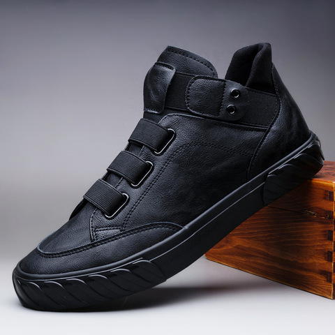 Brand New Men's Leather Shoes Korean Trend Comfortable Loafer Men Shoes British Fashion Men High Top Sneakers New Moccasins Men ► Photo 1/5