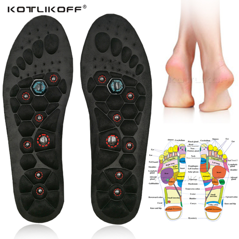 Acupressure Magnetic Massage Insoles For Foot Therapy Reflexology Pain Relief Health Massager  Arch Support Shoes Soles Inserts ► Photo 1/6
