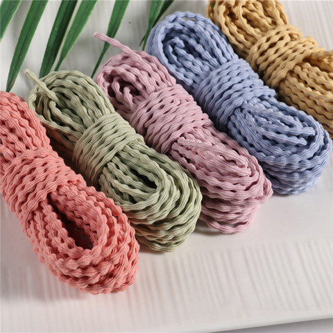 4mm Colorful Korea Elastic Cord Wavy Pattern Quality Nylon Elastic Band Rubber Band For DIY Jewelry Sewing Accessories 5 Meters ► Photo 1/6