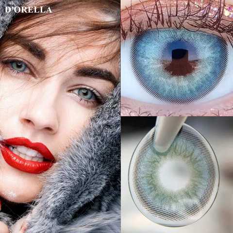 D'ORELLA 1 Pair(2pcs) 2022 HIMALAYA Wildcat Coloured Contact Lenses for Eyes Cosmetic Contact Lens Eye Color ► Photo 1/6