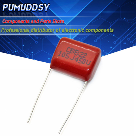 10PCS 1uF 450V CBB Polypropylene film capacitor pitch 15mm 105 450V 1uF ► Photo 1/1