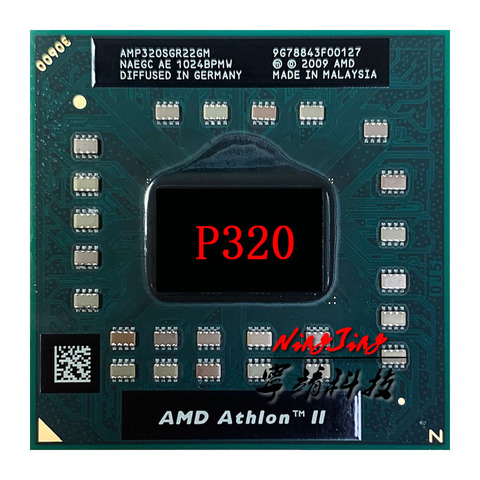 AMD Athlon II Dual-Core Mobile P320 2.1 GHz Dual-Core Dual-Thread CPU Processor AMP320SGR22GM Socket S1 ► Photo 1/1