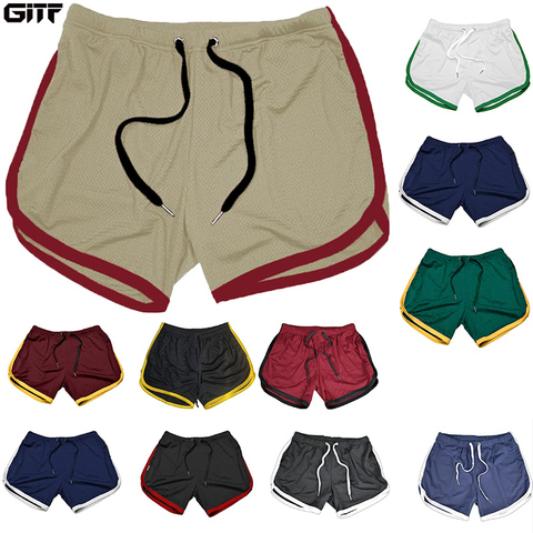 Running Shorts Men Gym Fitness Training GITF Quick Dry Beach Short Pants Male Summer Sports Workout Fitness Bottoms 2022 New ► Photo 1/6