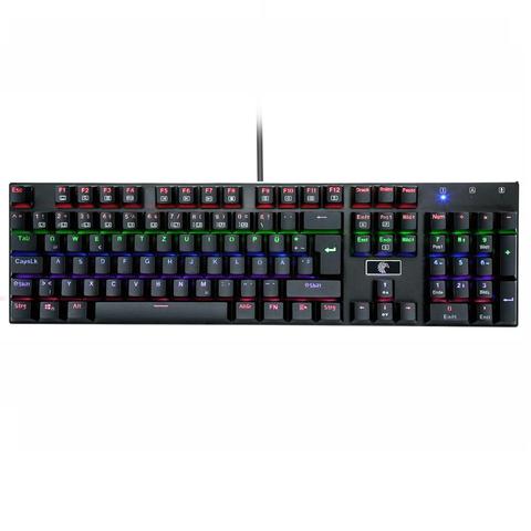 Z88 Mechanical Gaming Keyboard 105 Keys QWERTZ German Layout Led Backlit Outemu Switch Gamer Keyboard , Black ► Photo 1/6