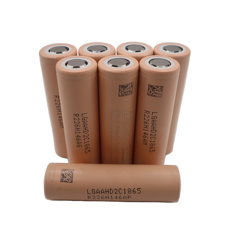 C&P LGAAHD2C1865 batteries cell 2100mAh 10 pieces INR18650 Li-ion 3.6V 2.1Ah high power battery cell discharge rate 22A 10C ► Photo 1/6
