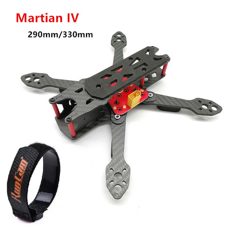 REPTILE Martian IV 7 8 inch 290 / 330 290mm 330mm 4mm Arm Thickness Carbon Fiber Frame Kit w/ PDB strap For QAV QAV-R FPV Racing ► Photo 1/1