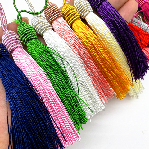 6pcs/lot 15cm Hanging Rope Silk Tassels Fringe Sewing Bang Tassel Trim Key Tassels for DIY Embellish Curtain Access ► Photo 1/6