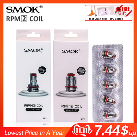 Original SMOK RPM2 RPM 2 Coil Head Evaporator Resistor Vape Heater E Cigarette Resistance Core for Scar P3 P5 Pods Cartridge kit ► Photo 1/5