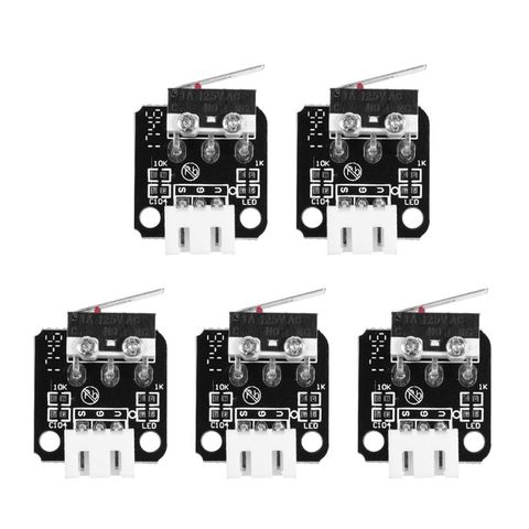 5Pcs 3D Printer Accessories X/Y/Z Axis End Stop Limit Switch 3Pin N/O N/C Control Easy to Use Micro Switch for CR-10 Series Ende ► Photo 1/6