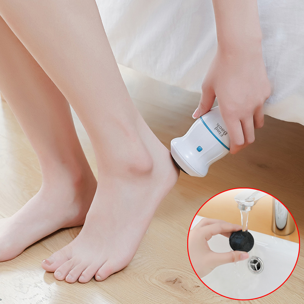 Electric Foot File Cuticle Callus Remover Machine Wireless Pedicure Tools  USB Rechargeable Foot Heel Care Tool With Sandpaper - AliExpress