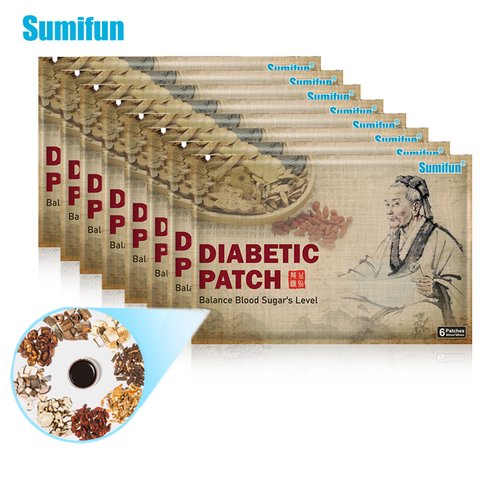 6/24/36/42pcs 100% Natural Herbal Diabetes Patch Lower Blood Glucose Treatment Sugar Balance Medical Plaster Diabetic Patches ► Photo 1/6