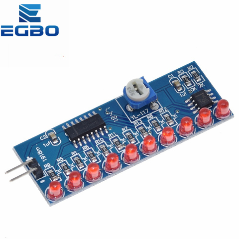 EGBO  NE555+CD4017 Running LED Flow LED Light Electronic Production Suite DIY Kit ► Photo 1/6