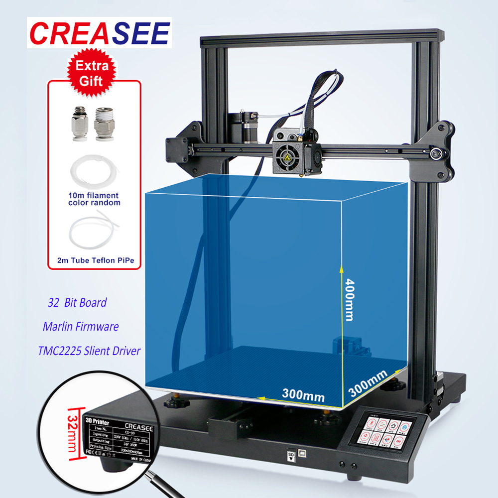 Have en picnic spisekammer væsentligt CREASEE CS30 New 3D Printer 300x300 Large Home Size Printing DIY Kit  3.5Inch Touch Screen Commercial Printer 3D Dual Z Axis - Price history &  Review | AliExpress Seller - CREASEE Official