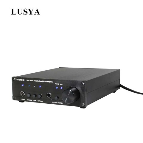 Lusya ES9018 DAC decoding amp hifi headphone amplifier 2604Op USB fiber coaxial audio DSD full balance decoder 32bit 384K T0956 ► Photo 1/6
