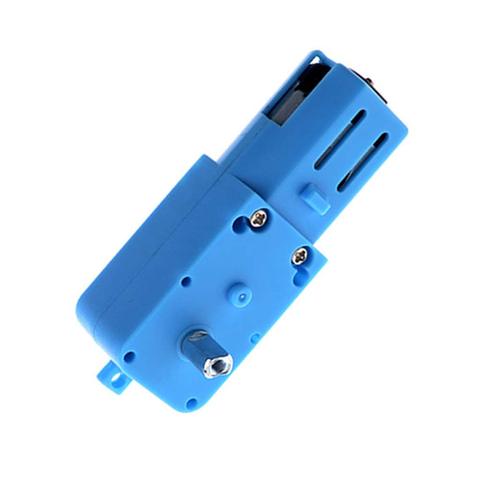 DC 3V-6V 1:90 Metal Gear Motor All Metal/Half Metal Single Axis Gear Motor Robot Intelligent Vehicle Speed Reducer TT Motor Blue ► Photo 1/6